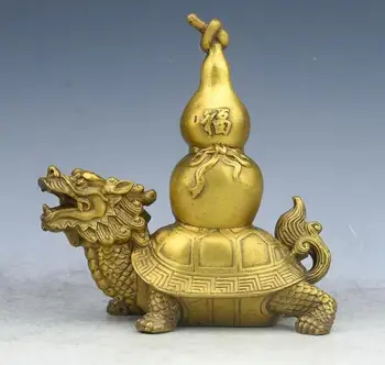 

1106 Pure copper, dragon turtle, gourd and bronze ware