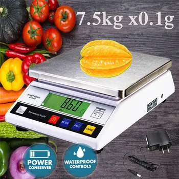 

7500g x 0.1g Mini Digital Jewelry Scale Electronic Balance Food Kitchen Scale Pockets weight scale