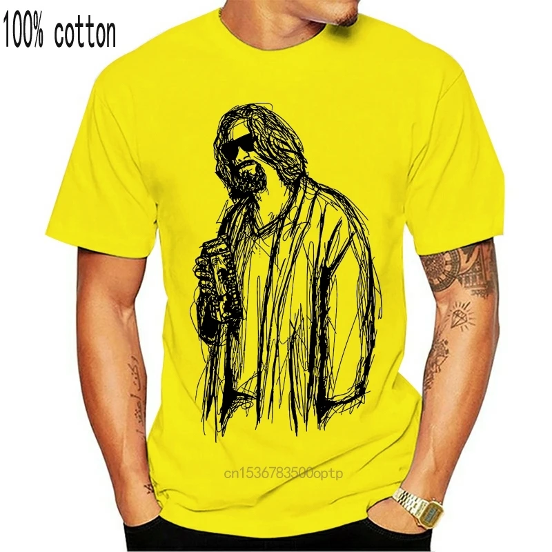 The Big Lebowski Jeff Bridges Art T-Shirt Men'S Women'S All Sizes New Fashion Tee Shirt | Мужская одежда