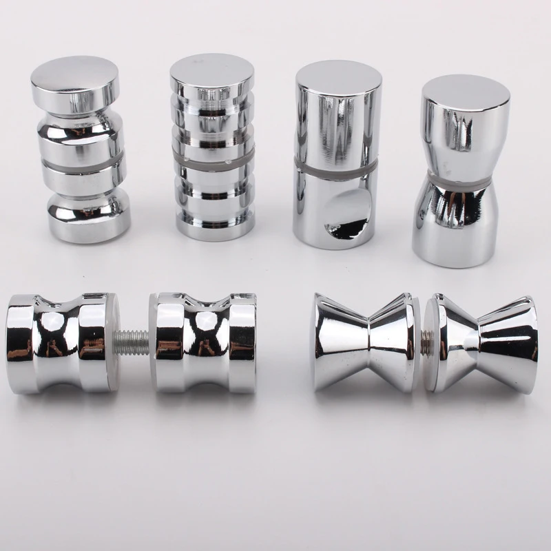 1pc Zinc Alloy/Pure Copper Door Handle 1.1&quot Dia Single Glass Knob Bathroom Shower Cabinet w/ Screw Home Hardware | Обустройство
