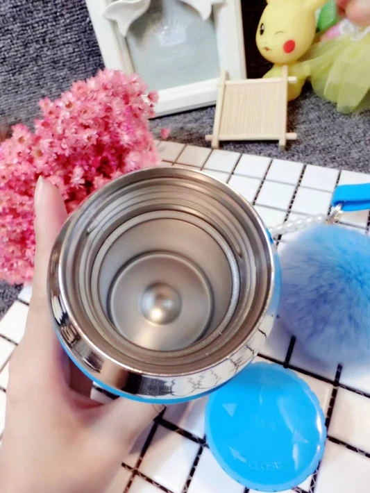 260ml Helloo Kitty Thermos Cup 304 Stainless Steel Water Bottle Pink Kitty Cat Insulated Cup Thermos Flask Hot Water Thermos