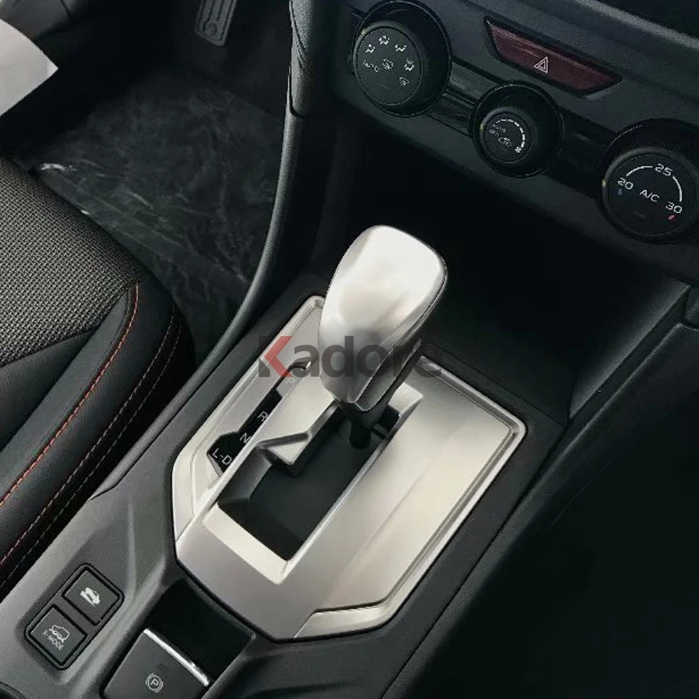 Для Subaru Crosstrek углеродное волокно на ручка переключения рулевого механизма автомобиля накладка на голову внутренние аксессуары наклейка на автомобиль Стайлинг