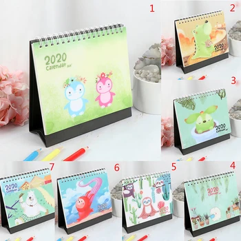 

2020 Desk Calendar Creative Schedule Memo DIY Stand Up Calendar Planner