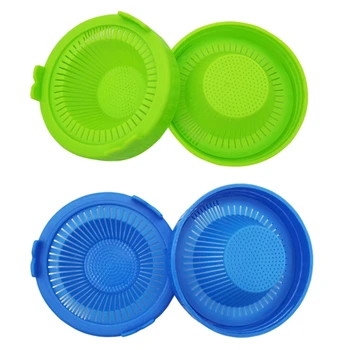 

Sprouting Lids for Wide Mouth Mason Jars 86mm,Mason Jar Lids Sprouting Kit with Stand Water Tray Grow Bean Sprouts 4Pcs