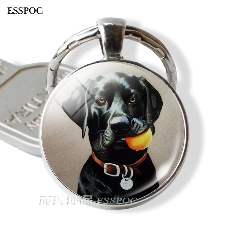 Keep Calm and Love Dog стеклянный кабошон для кулона брелок Кольца Брелоки бульдог хаски, Такса подарок для любимой собаки - Цвет: as show