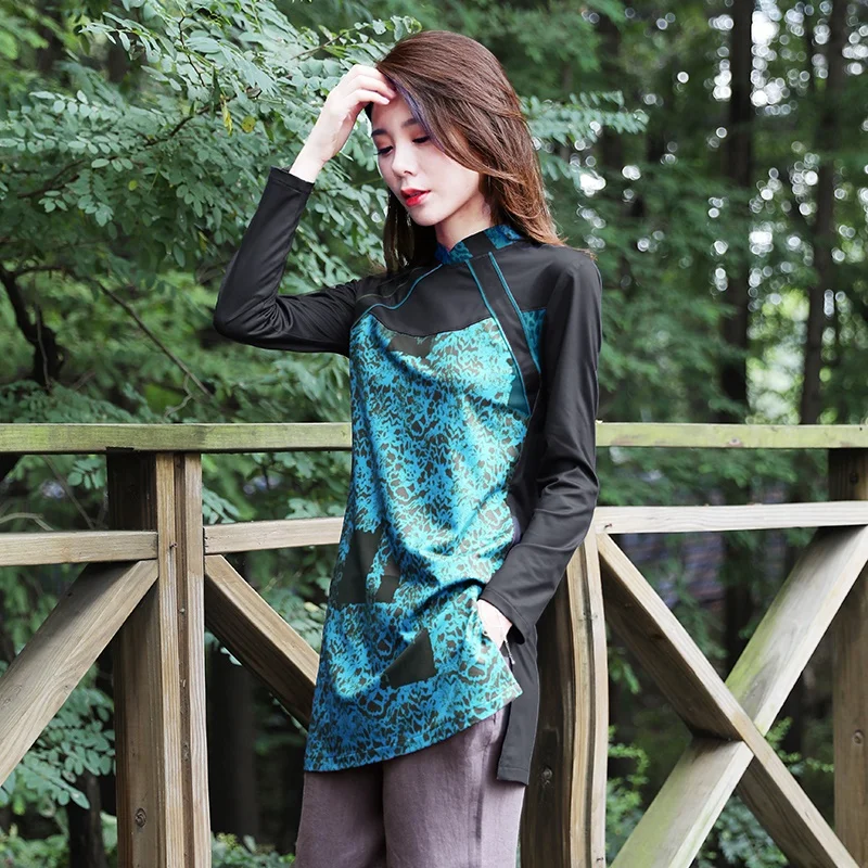 Традиционная китайская одежда для женщин Cheongsam топ женские топы и блузки элегантные женские топы в стиле ретро TA2168