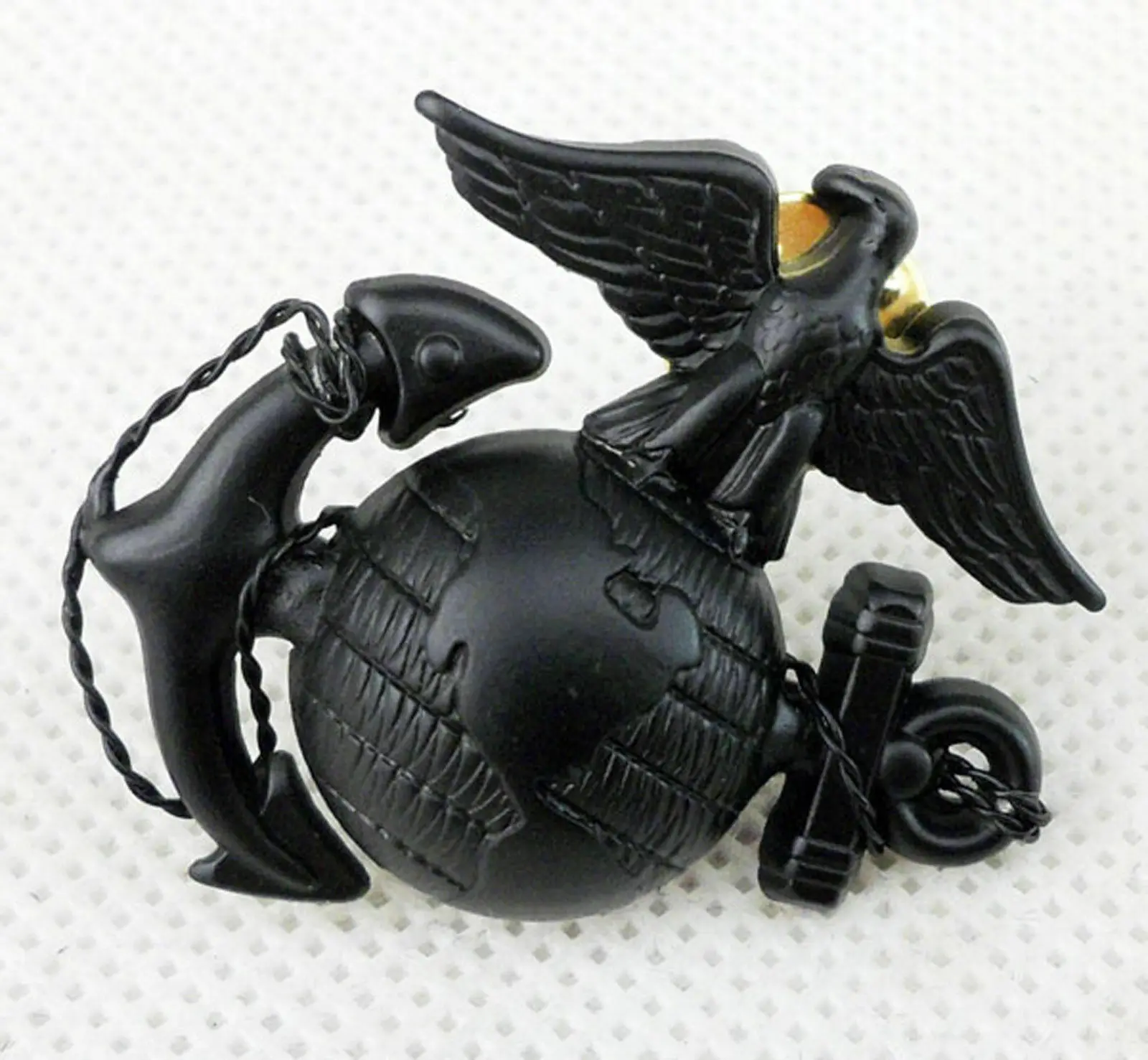 WWII US NAVY MARINE CORPS OFFICER EGA BARRACKS METAL HAT BADGE BLACK - World military Store | Спорт и развлечения