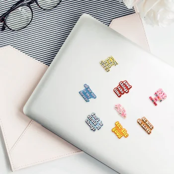 

40Pcs/Pack Colorful Fun Many Styles Words Decorative Adhesive Paper Sticker Best Wishes Message For Friends