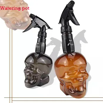 

Retro skull spray bottle 500ml Portable Travel Cosmetic Bottle Lotion Makeup Moisture Plastic Watering Haircut Water Spray #0507