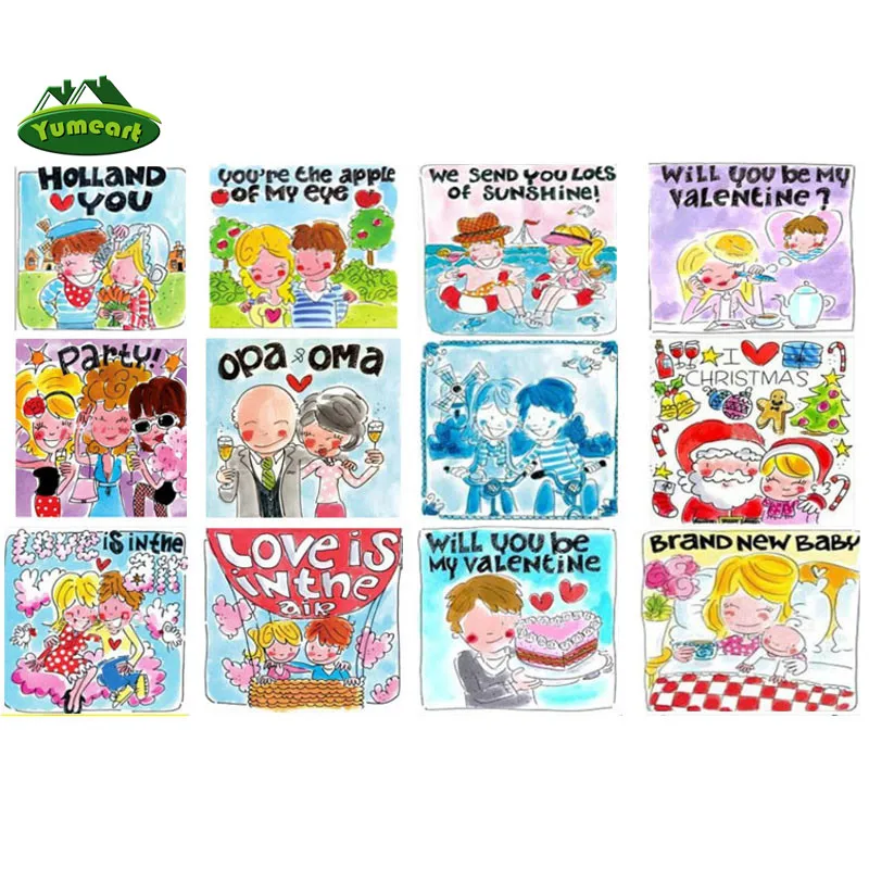 YUMEART 5D алмазная живопись сделай сам вышивка крестиком блонд Амстердам Алмазная