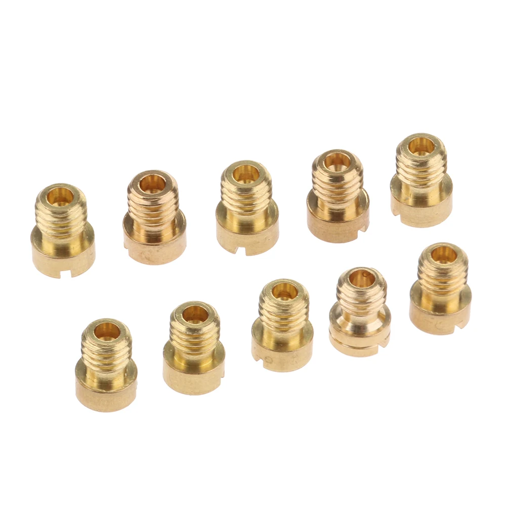 10pcs Carburetor Main Jet Kit 100 105 108 110 115 120 125 130 135 140 Size Replacement for GY6 125cc-150cc 10pcs Carburetor Main Jet Kit 100 105 108 110 115 120 125 130 135 140 Size Replacement for GY6 125cc-150cc