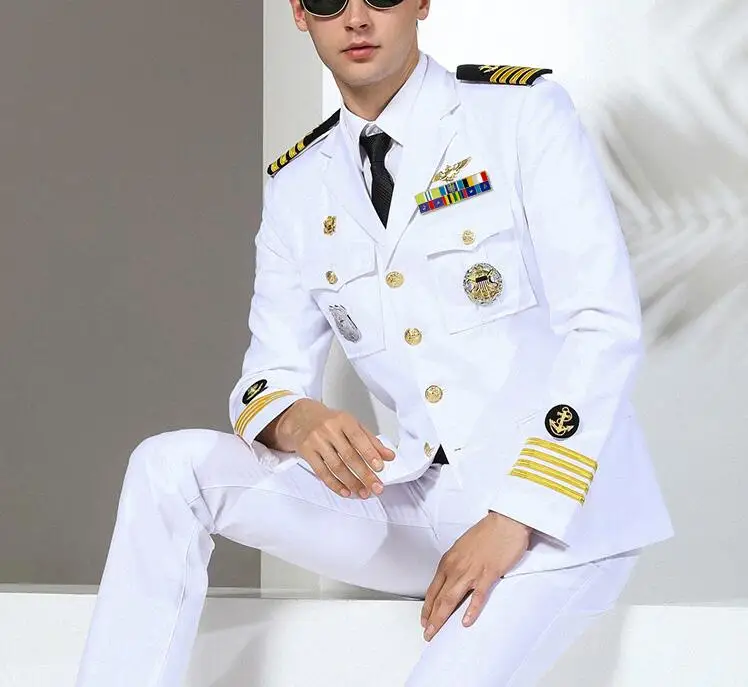 Autumen Navy Uniform Captain Yacht ...