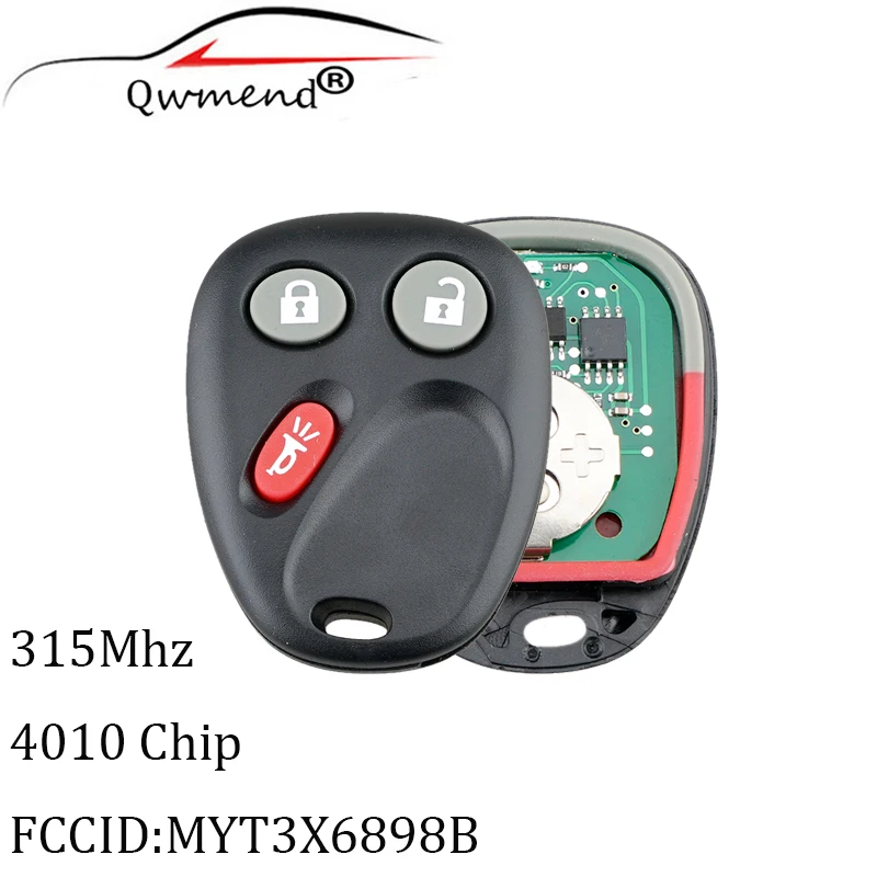 315mhz Keyless Entry Remote Key For Chevrolet Gmc Envoy Trailblazer