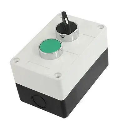 

AC 400V 10A 3 Position Selector Green Momentary Push Button Switch Station NO