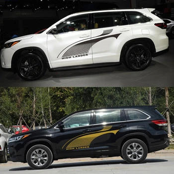 

Car Body Side Vinyl Decal Decoration Color Strip Waist line Sticker For Handlander 2014-2019