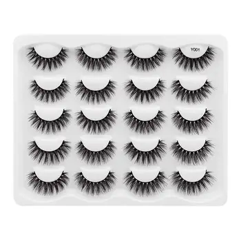 

10 pairs natural false eyelashes fake lashes long makeup 3d Imitated mink eyelashes eyelash extension mink eyelashes for beauty
