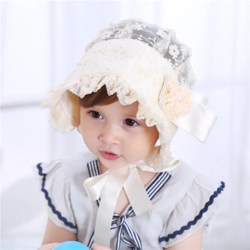 

Imported from South Korea Topee Little Princess Toque Palace Cap Set of Head Cap Baby Hat Spring And Summer