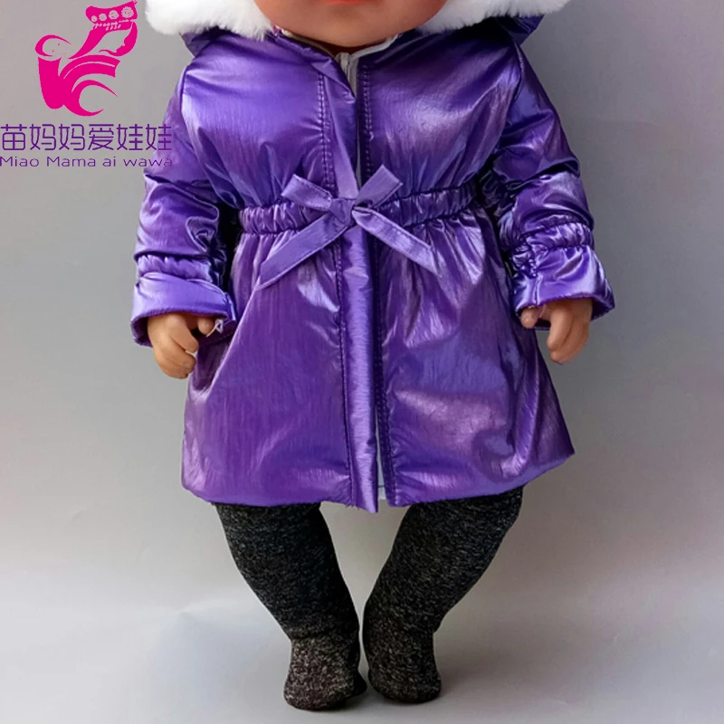 Одежда для новорожденных, куклы, меховое пальто, 18 дюймов, американская кукольная одежда, зимний костюм, штаны, подарок на год для девочек