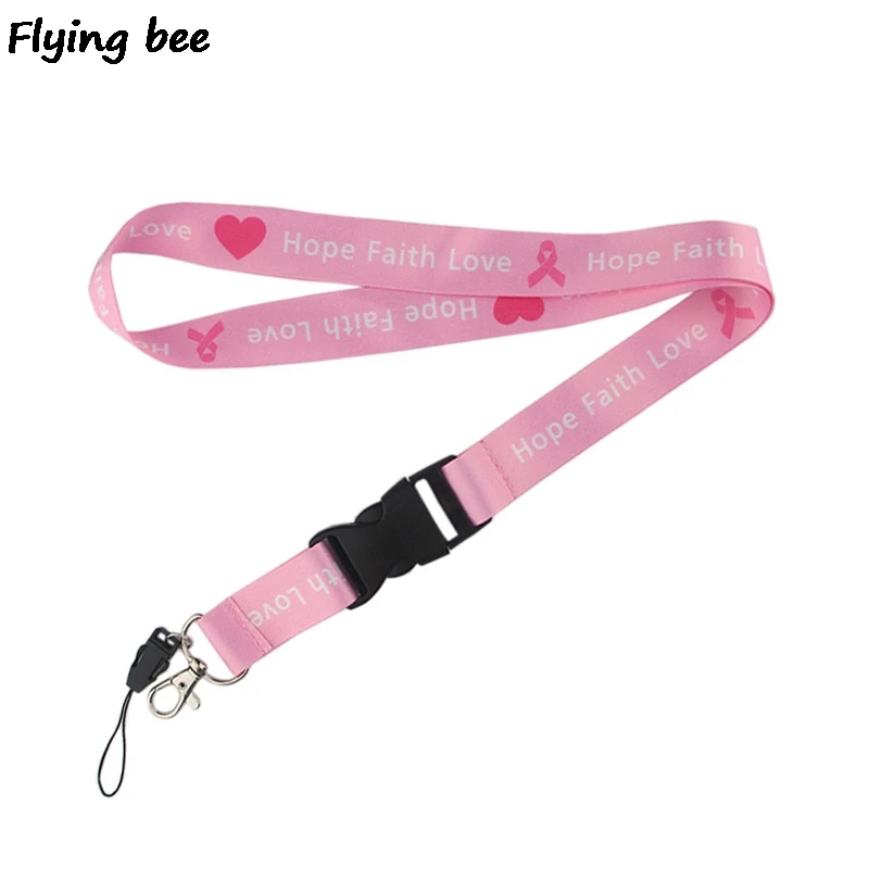 Flyingbee брелок для предотвращения рака груди креативный ремешок женщин Модный шеи