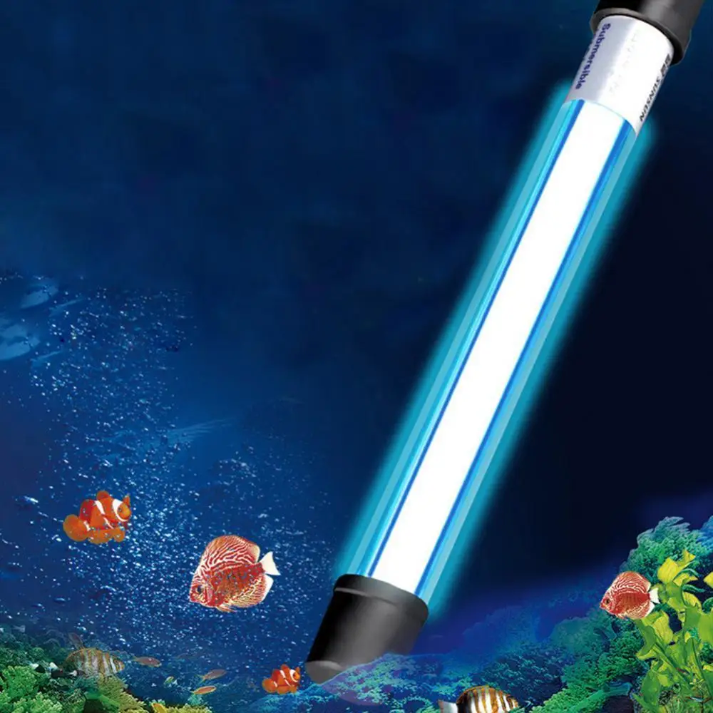 5/7/9/11/13W Aquarium Submersible UV Light Fish Tank Underwater Purifier Lamp Waterproof Lights Products | Дом и сад