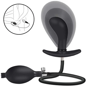 

Inflatable Butt Plug Massager Separable Balloon Pump with Quick Release Valve for Women Men Outside Wear Perfect fit Every Time