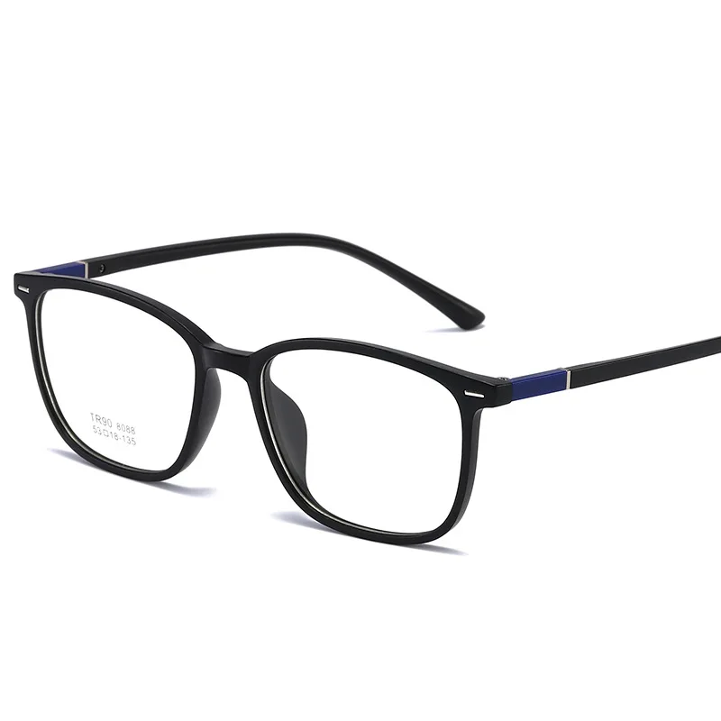 

October new TR90 Korean transparent color nail flat mirror INS unisex Harajuku myopia glasses frame No degree reading glasses
