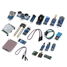 16 en 1 Modules Kit de capteur projet Super Kits de démarrage pour Arduino UNO R3 Mega2560 Mega328 Nano framboise Pi 3 2 modèle B K62(China)
