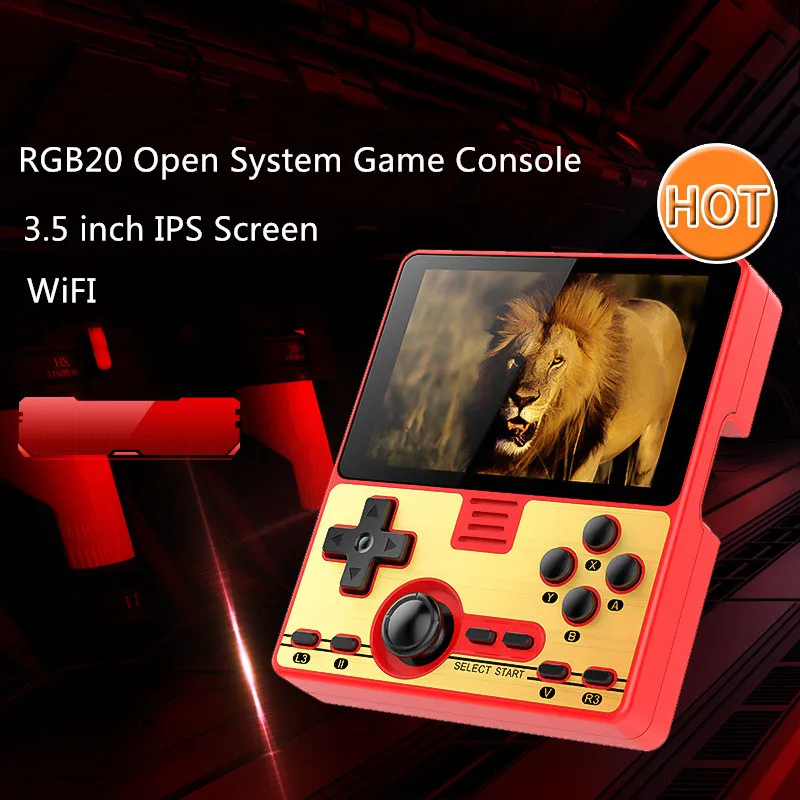 Novo Rgb20 Mini Retro Console De Jogo 3.5 ips Tela Completa-ajuste Jogador  De Jogo Portátil Embutido Módulo Wifi Multiplayer Jogos Online - Videogames  Portáteis - AliExpress