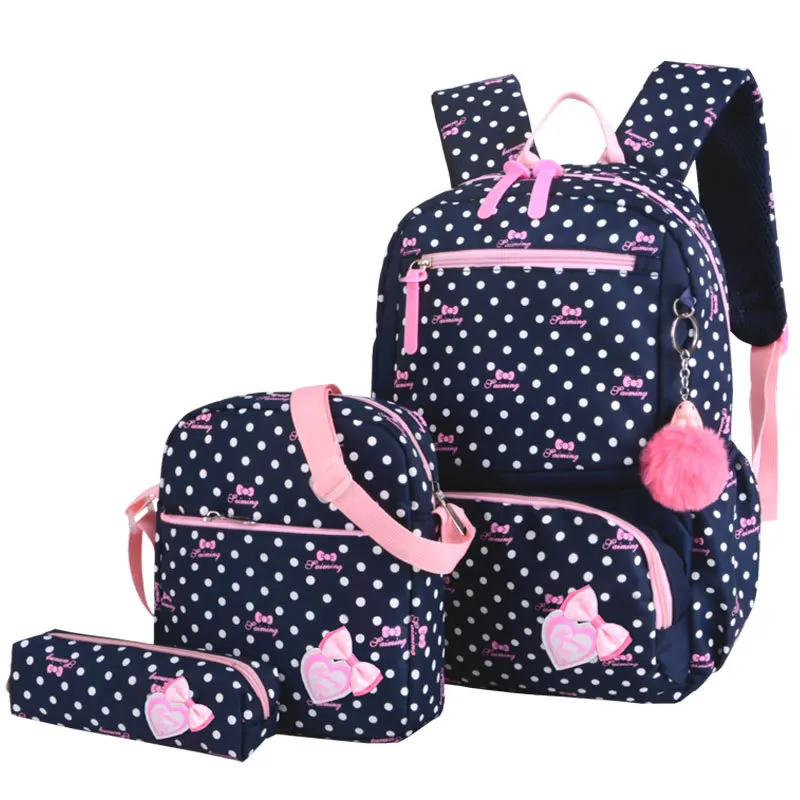 HEFLASHOR/детские школьные сумки; школьный рюкзак для девочек; Детские рюкзаки принцессы; рюкзак для начальной школы; mochila infantil - Цвет: blue 6