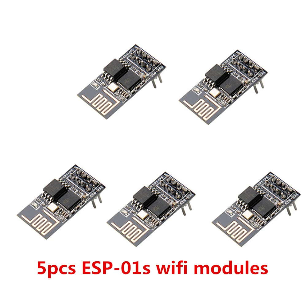DOITING 5 шт. ESP-01s беспроводной WiFi модуль+ ESP8266 макетная плата серийный к WiFi/Прозрачная передача прошивки загрузчик - Цвет: 5pcs ESP-01s module