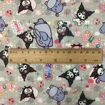 

ZENGIA Melody Waterproof cloth 210D 91x145cm Cat Kuromi PVC Oxford Fabric For bag Handmade/table mat TEA table cloth Raincoat