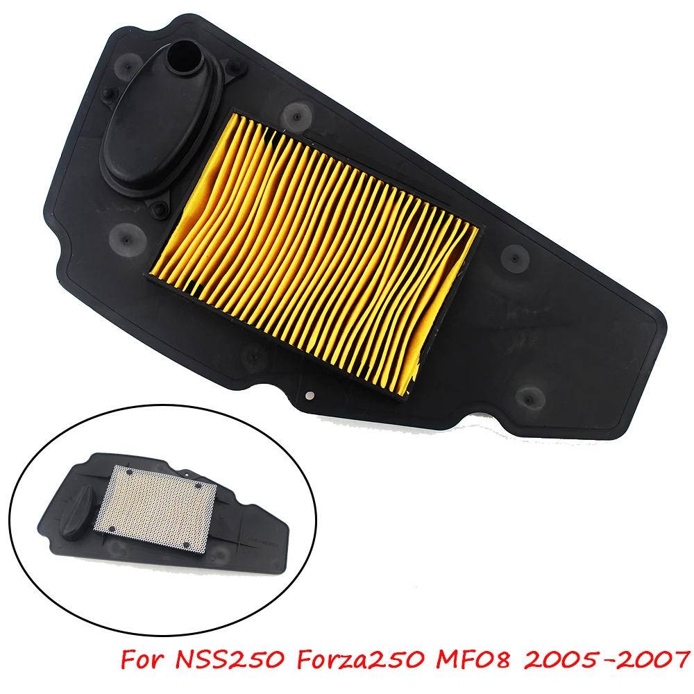

Motorcycle Air Intake Filter Cleaner Element Motorbike Air Filter For Honda NSS250 Buddha Sand 250 Forza250 MF08 2005-2007