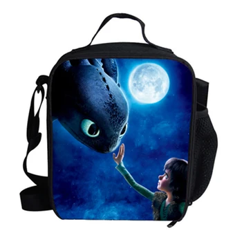 

Anime Dragon Cooler Lunch Bag Cartoon Girls Portable Thermal Food Picnic Bags for School Kids Boys Lunch Box Tote