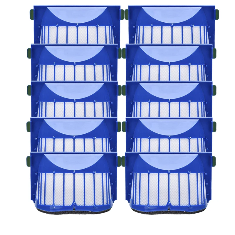 

10 шт. Hepa фильтр Accessroies комплект для iRobot Roomba 600 серии 605 606 616 620 650 655 660 625 676 680 690 робот пылесос