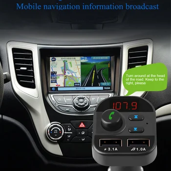 

Charger Cable Handsfree Car Kit Bluetooth Wireless FM Transmitter LCD MP3 Player USB Charger Car Accessories Audio Cable #M@DP