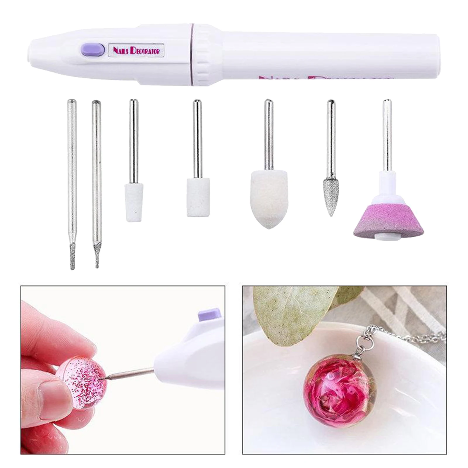 Drill Equipments with 7 Drill Screw Epoxy Resin Jewelry Making Tools Grinding Polishing Tools for Jewelry Diy Handmade