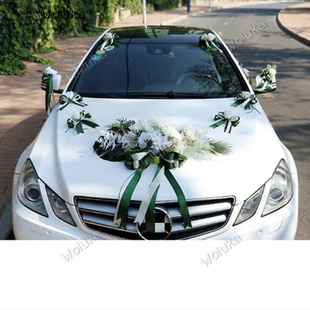 Decoración de coche, coche de boda, decoración, conjunto de flores  delanteras, arreglo de boda, decoración CD50 Q03 - AliExpress