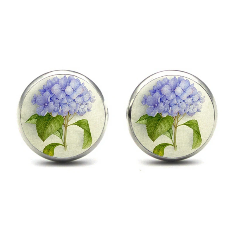 2020 простые серьги гвоздики в виде цветка саду фиолетовые красные розовые