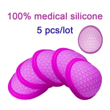 

5 Pcs Soft Silicone Menstrual Cup Extra-Thin Sterilizing Reusable Menstrual Disk Pad Alternative Woman Care Tools Wholesale