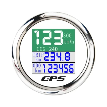 

TFT Screen 52mm Digital GPS Speedometer Gauge Odometer Trip COG Voltmeter 9-32V with GPS Antenna For Car Boat