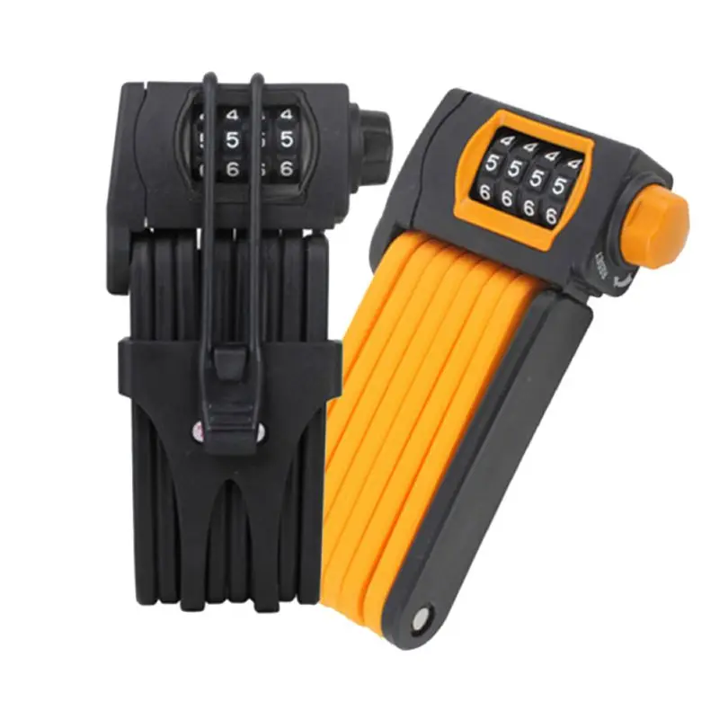 Outdoor Sports Cycling Anti-theft Mountain Bike Folding Lock Bicycle Joint Lock Anti-cut Code Lock Bicycle Accessories