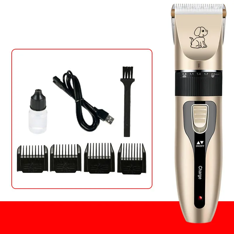 1Set Dog Shaver Clippers Low Noise Set for Dogs Cats Pets USB Electric Pet Clipper | Дом и сад