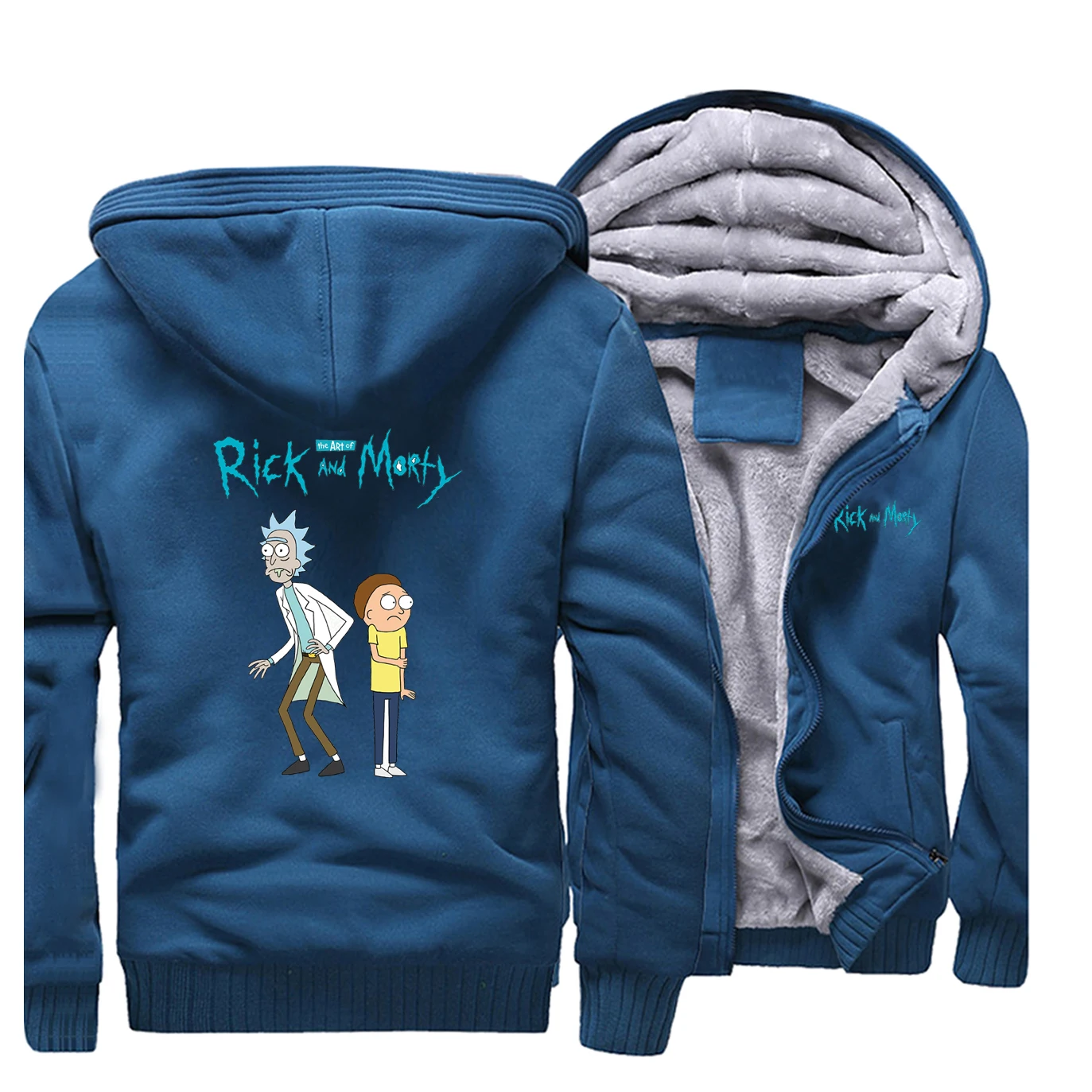 Rick and marty, мужские реглан, плотные толстовки, толстовка, Забавный аниме принт, пальто,, зимняя Флисовая теплая брендовая уличная одежда, мужская Толстовка