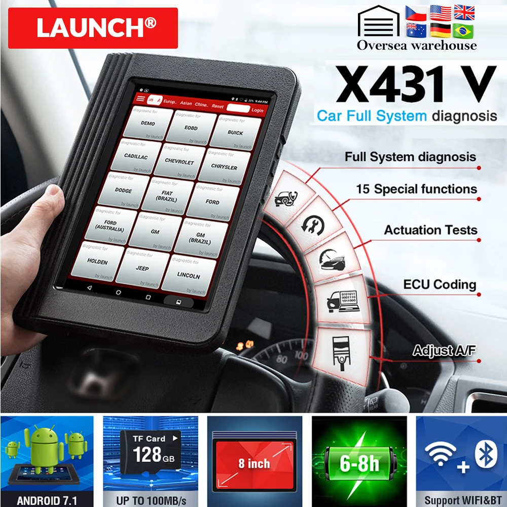 Старт X431 V Полный Системы инструмент для диагностического сканирования