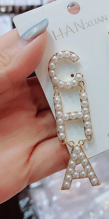Роскошные серьги с подвесками серебряные жемчужные висячие серьги с жемчугом для женщин Эффектные серьги вечерние свадебные украшения для сцены - Окраска металла: glod pearl