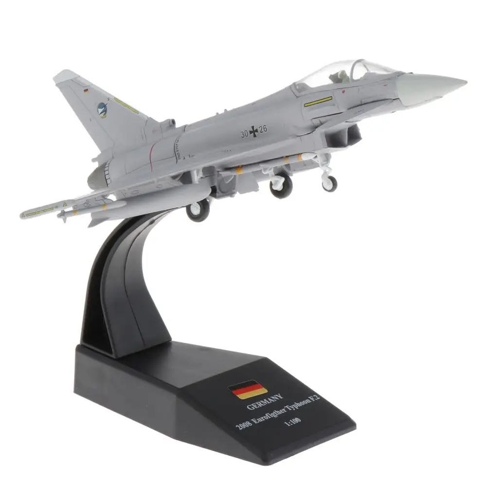 1/100 масштаб EF 2000 Модель дисплея летательного аппарата Металлический Мини военный