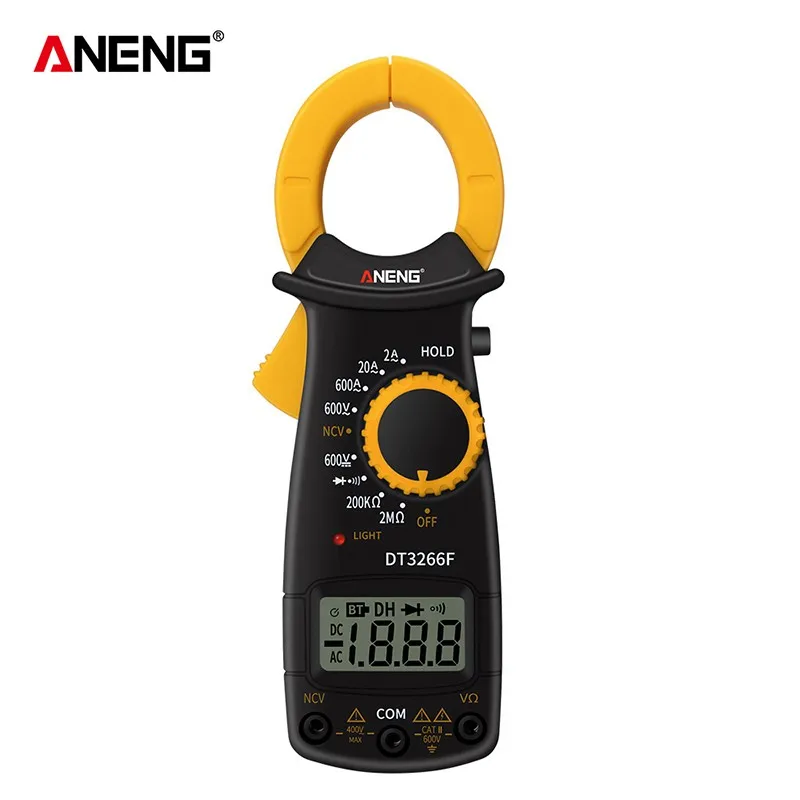 ANENG DT3266F мини цифровой мультиметр-зажим Портативный Ручной ЖК-дисплей AC/DC амперметр вольтметр тестер тока мультиметр