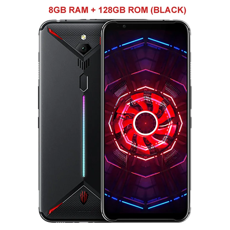 Мобильный телефон zte Nubia Red Magic 3, 6,65 дюймов, Восьмиядерный процессор Snapdragon 855, отпечаток пальца, фронтальная камера 16 МП, задняя камера 48 МП, 8 ГБ, 128 ГБ, 5000 мАч, игровой телефон - Цвет: Black 8GB 128GB