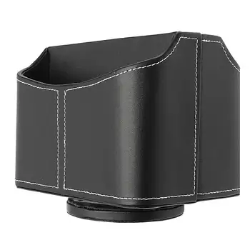 

Luxury PU Leather Remote Control Storage Box Cosmetic Organizer Phone Holder Makeup Organizer Home Office Pen Storage Case