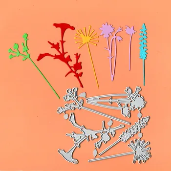 

Flowers Set Metal Cutting Dies Stencil Template for DIY Embossing Paper Photo Album Card Making Dies Scrapbooking New 2019